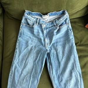 Abercrombie asymmetrical jeans
